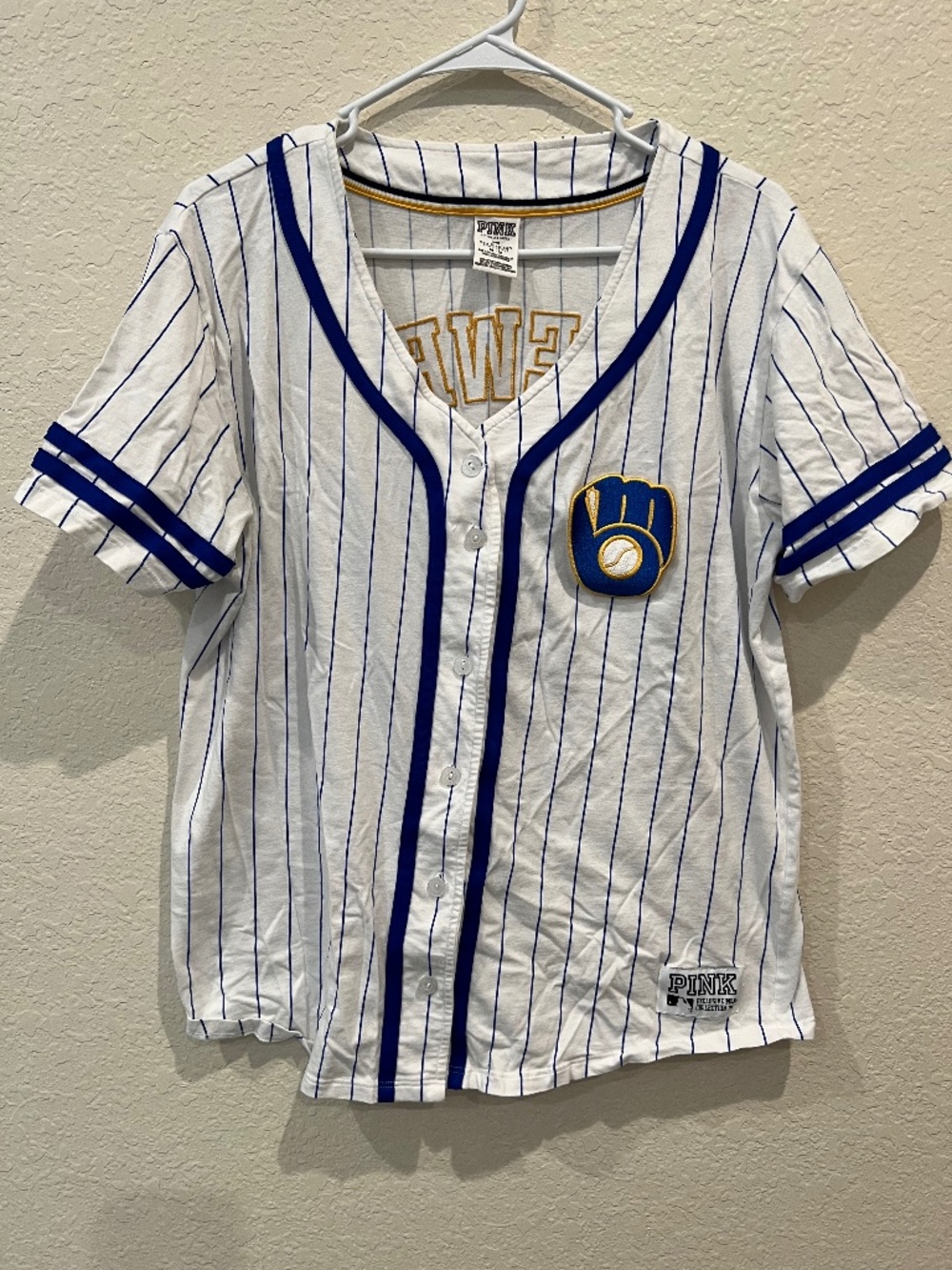 PINK MLB Brewers Jersey (Limited Edition!)